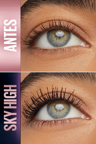 Maybelline Lash Sensational Sky High – Máscara de Pestañas a Prueba de Agua con Volumen y Longitud Extrema